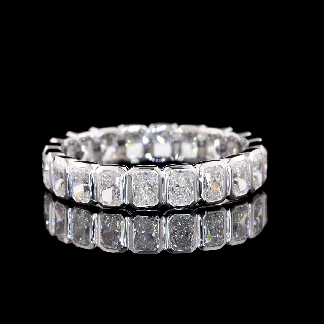 2ctw Bezel Radiant Eternity Band