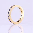 Baguette Lab Grown & Sapphire Channel Eternity Band (9/10ctw)