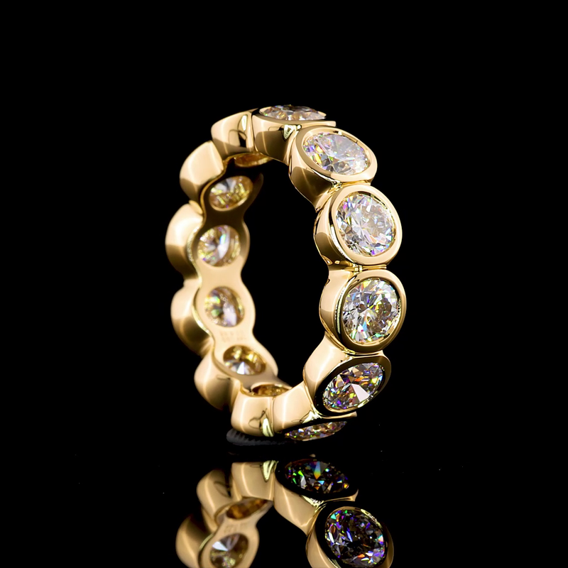 5ctw Round Bezel Diamond Eternity Band