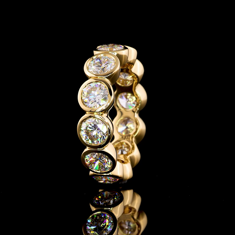 5ctw Round Bezel Diamond Eternity Band
