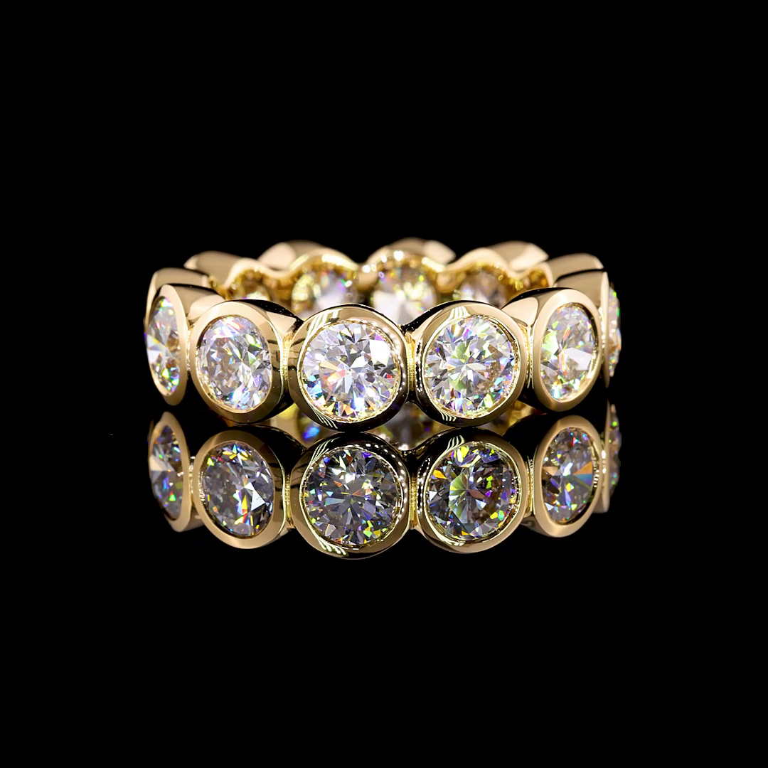 5ctw Round Bezel Diamond Eternity Band