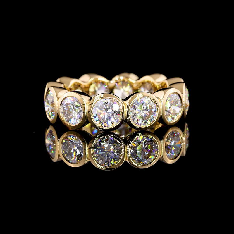 5ctw Round Bezel Diamond Eternity Band