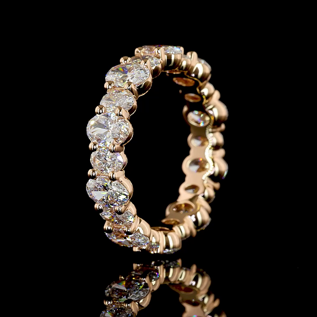 Oval Lab Grown Diamond Eternity Band (2-3/4ctw)