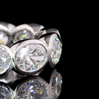 4ctw Oval East West Bezel Diamond Eternity Band