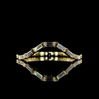 East West Baguette Lab Grown Diamond Bezel Half Eternity Band (1/4ctw)