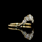 Pear Lab Grown Diamond Five Stone Band (1/2ctw)