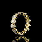 Pear Lab Grown Diamond Bezel Eternity Band (3ctw)