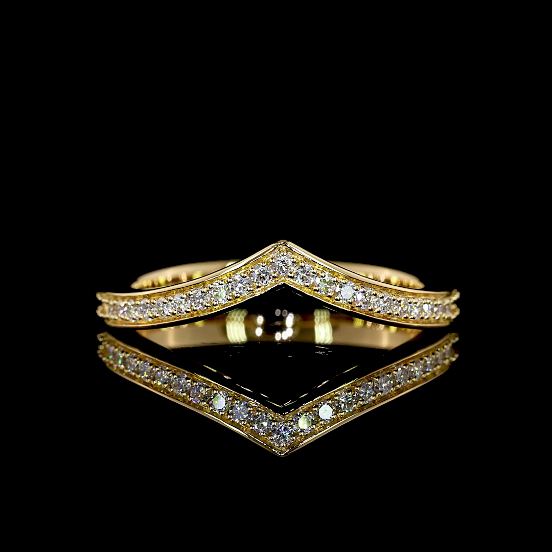 Round Lab Grown Diamond Half Eternity Band (1/6ctw)