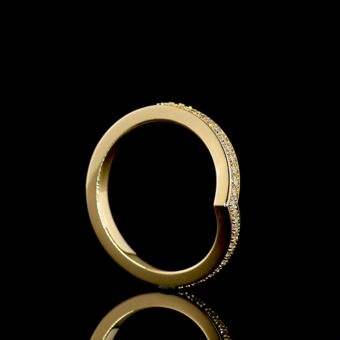 Round Lab Grown Diamond Half Eternity Band (1/6ctw)