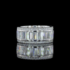Baguette & Round Lab Grown Diamond Channel 3/4 Band (3ctw)