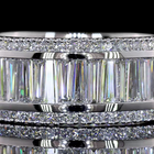 Baguette & Round Lab Grown Diamond Channel 3/4 Band (3ctw)