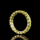 Asscher Fancy Vivid Yellow Lab Grown Diamond Eternity Band (3-1/2ctw)