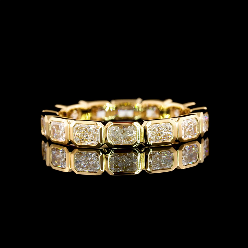 2ctw Bezel East West Radiant Eternity Band