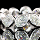 3ctw Mixed Shape Inclined Bezel Diamond Eternity Band