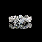 3ctw Mixed Shape Inclined Bezel Diamond Eternity Band