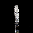 3ctw Radiant East West Bezel Diamond Eternity Band