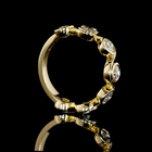 Round Lab Grown Diamond Bezel Seven Stone Band (1-1/2ctw)