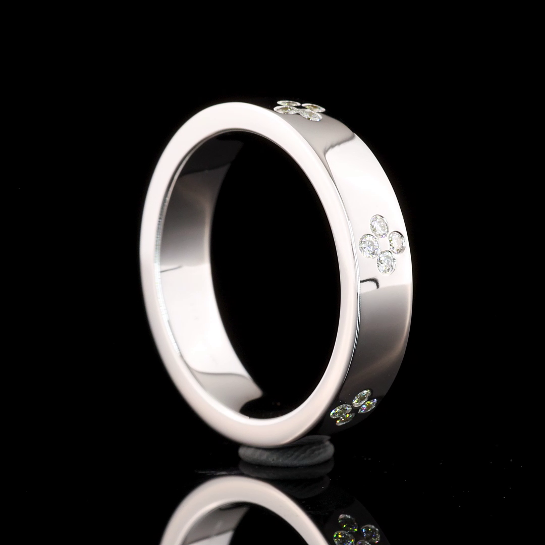 1/4ctw Round Flush Diamond Eternity Band