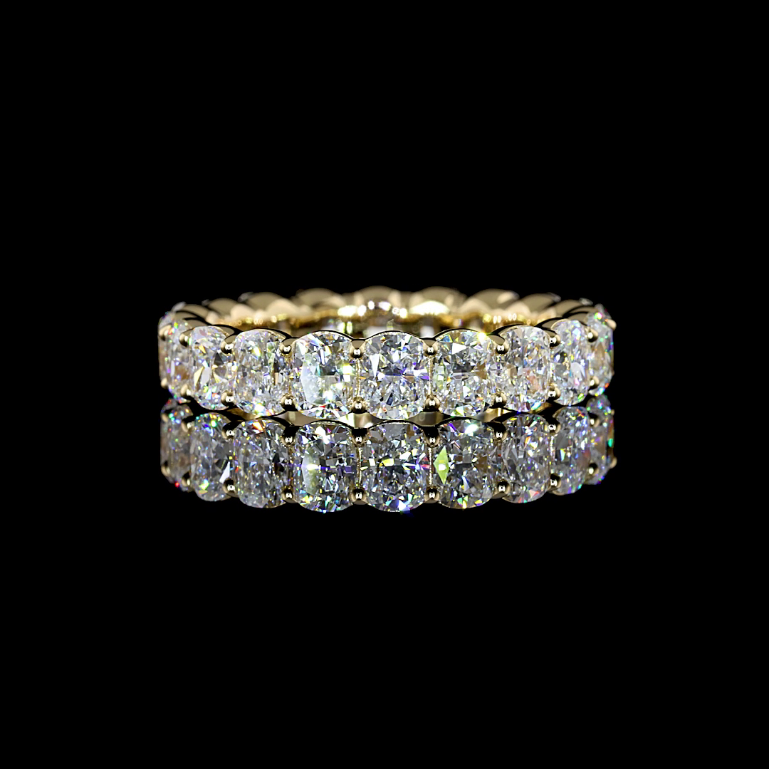 3-1/2ctw Cushion Prong Diamond Eternity Band