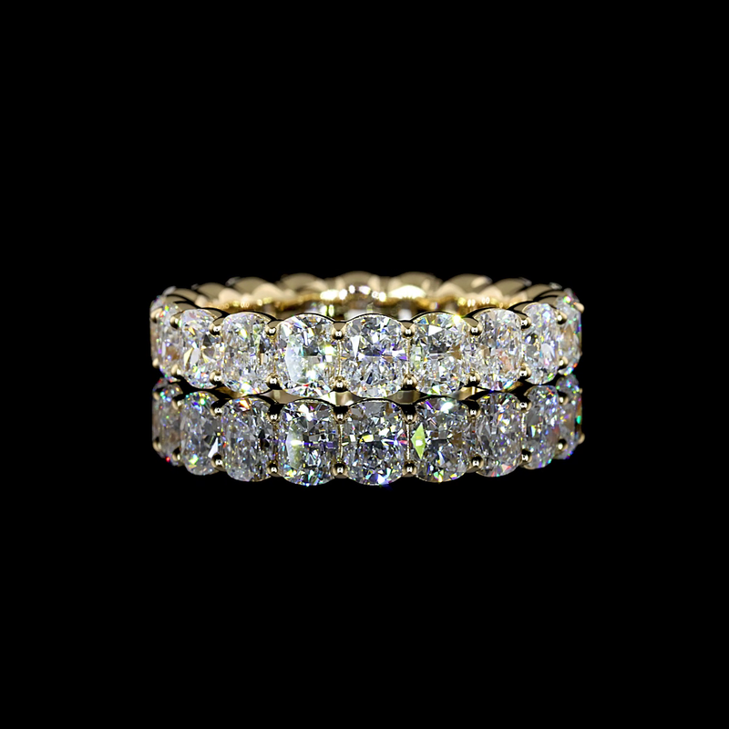 3-1/2ctw Cushion Prong Diamond Eternity Band
