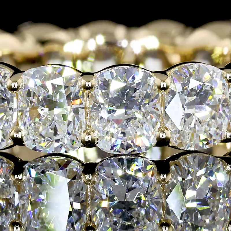 3-1/2ctw Cushion Prong Diamond Eternity Band