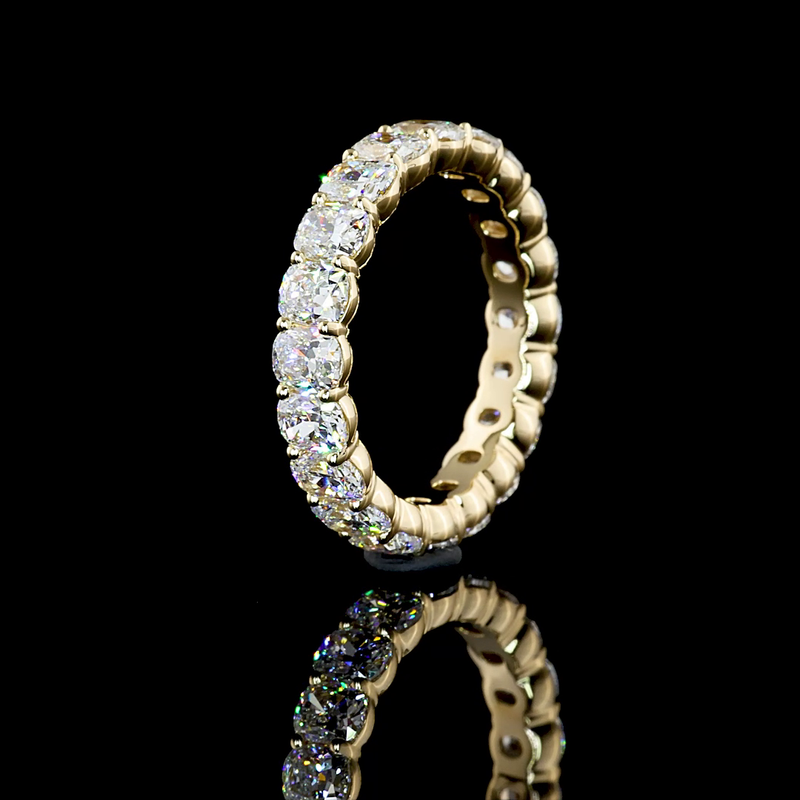 3-1/2ctw Cushion Prong Diamond Eternity Band