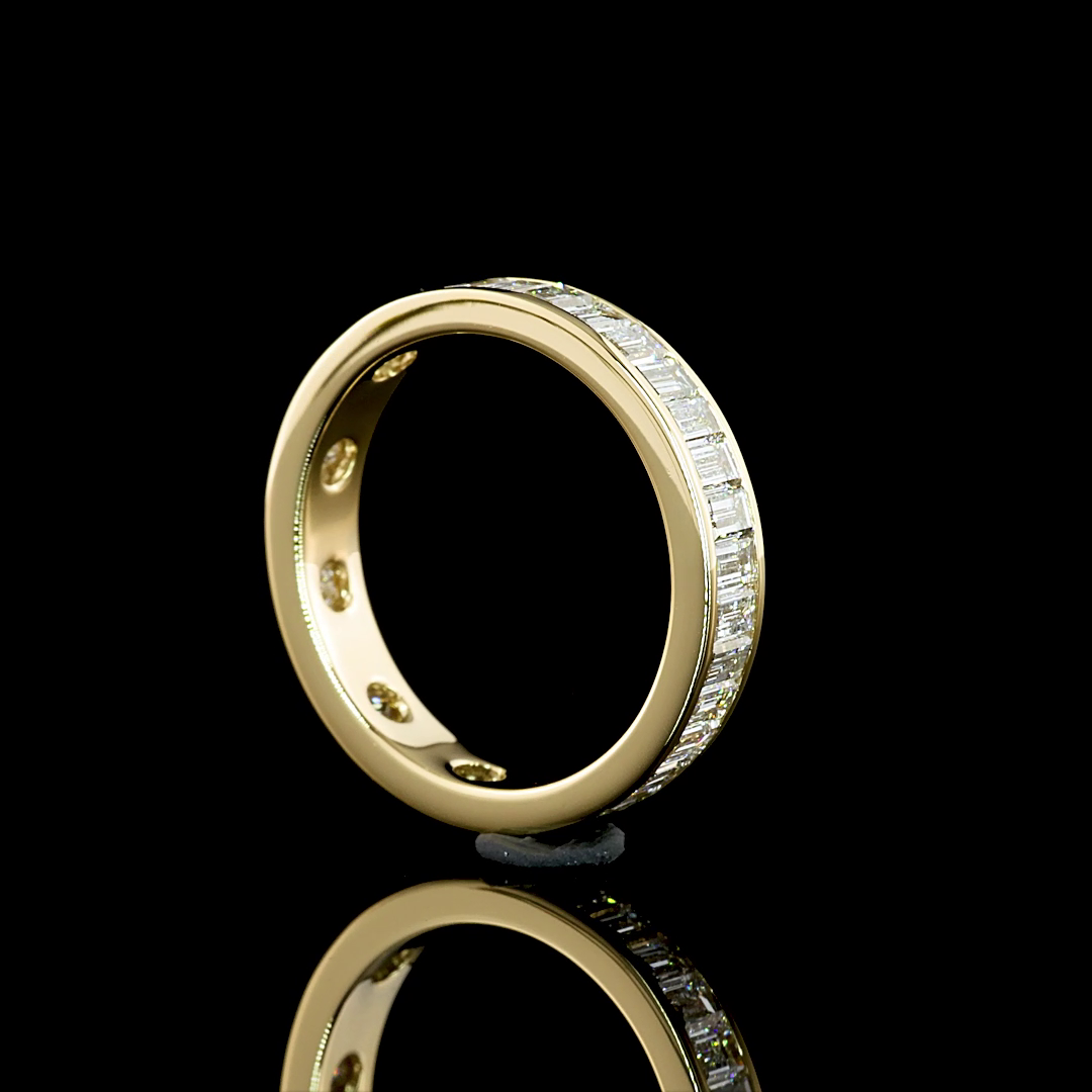 Baguette Lab Grown Diamond Channel Eternity Band (2ctw)