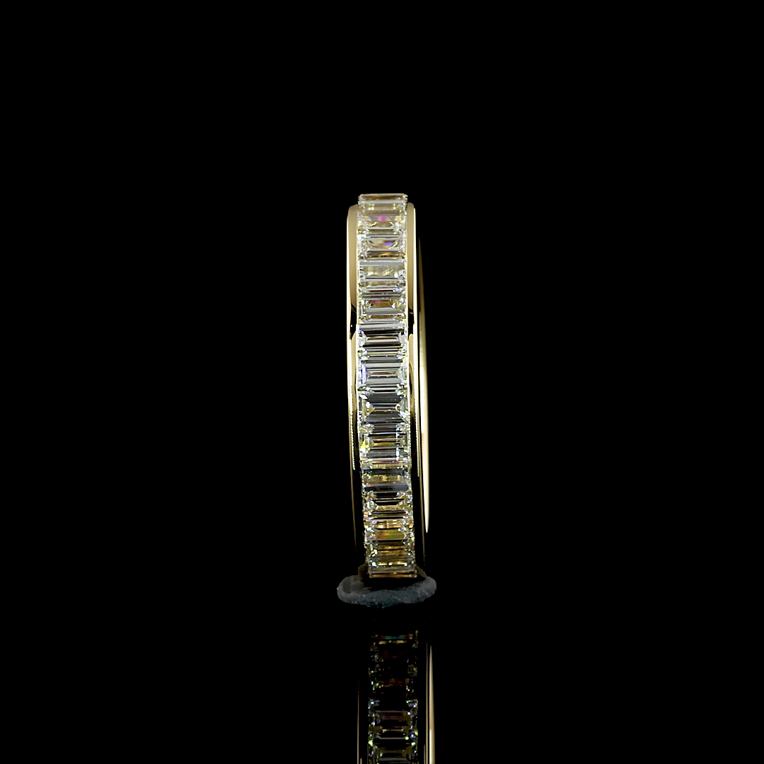 Baguette Lab Grown Diamond Channel Eternity Band (2ctw)