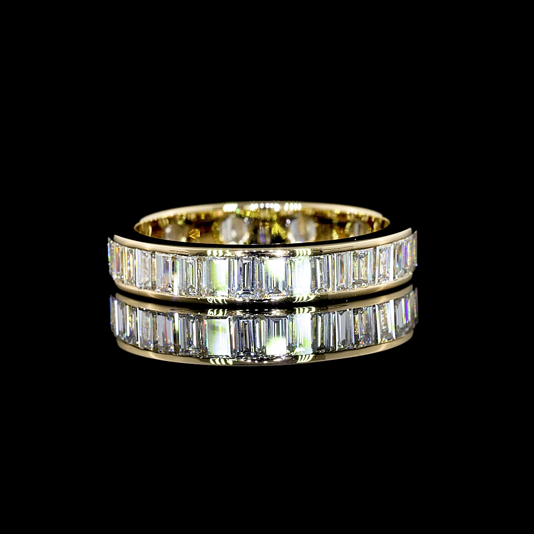 Baguette Lab Grown Diamond Channel Eternity Band (2ctw)