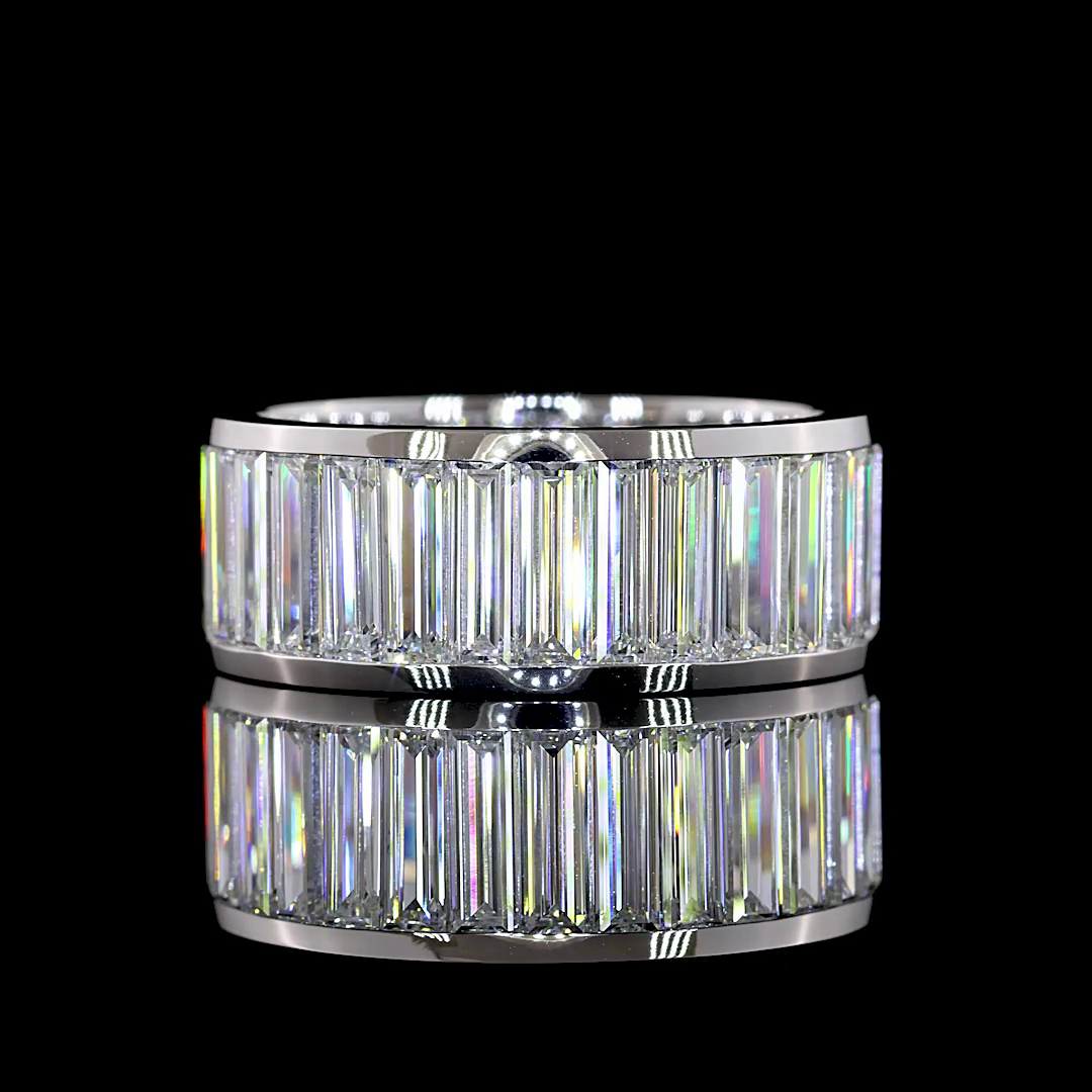 Baguette Lab Grown Diamond Channel Eternity Band (7ctw)