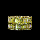 Emerald Fancy Vivid Yellow Lab Grown Diamond Eternity Band (7ctw)