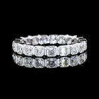 1-3/4ctw Bezel Asscher Eternity Band