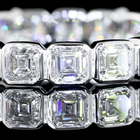 1-3/4ctw Bezel Asscher Eternity Band