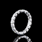 1-3/4ctw Bezel Asscher Eternity Band