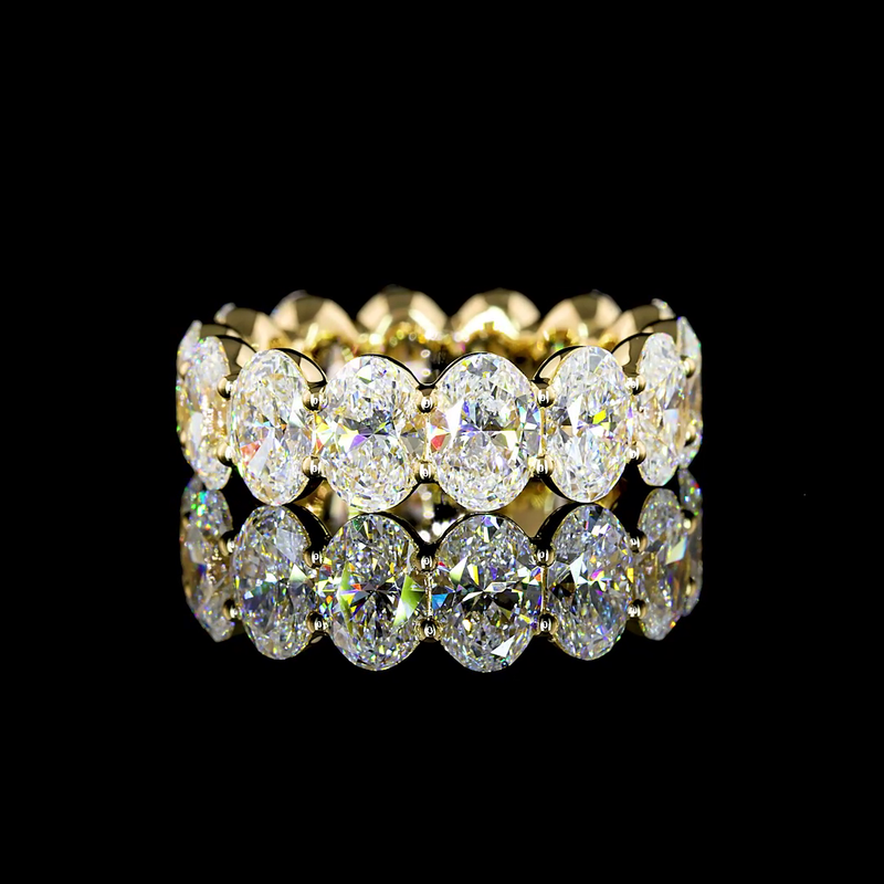 5ctw Oval Prong Diamond Eternity Band