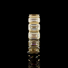 9ctw Emerald Bezel Diamond Eternity Band