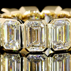 8ctw Emerald Bezel Diamond Eternity Band