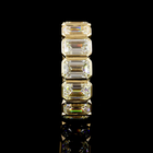 8ctw Emerald Bezel Diamond Eternity Band