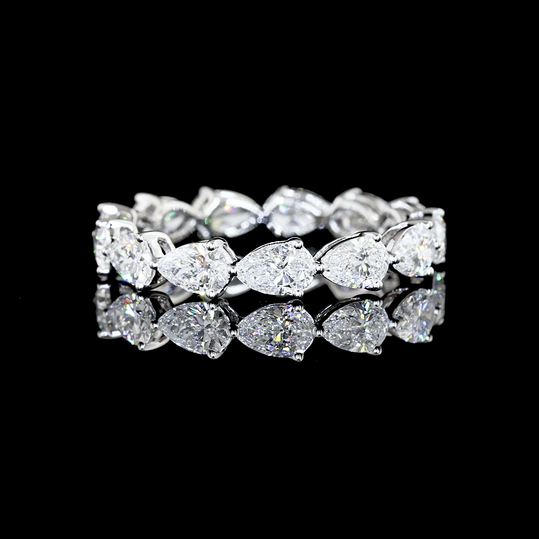 2ctw Prong East West Pear Eternity Band