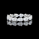 2ctw Prong East West Pear Eternity Band