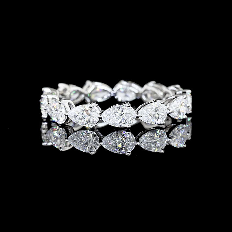 2ctw Prong East West Pear Eternity Band