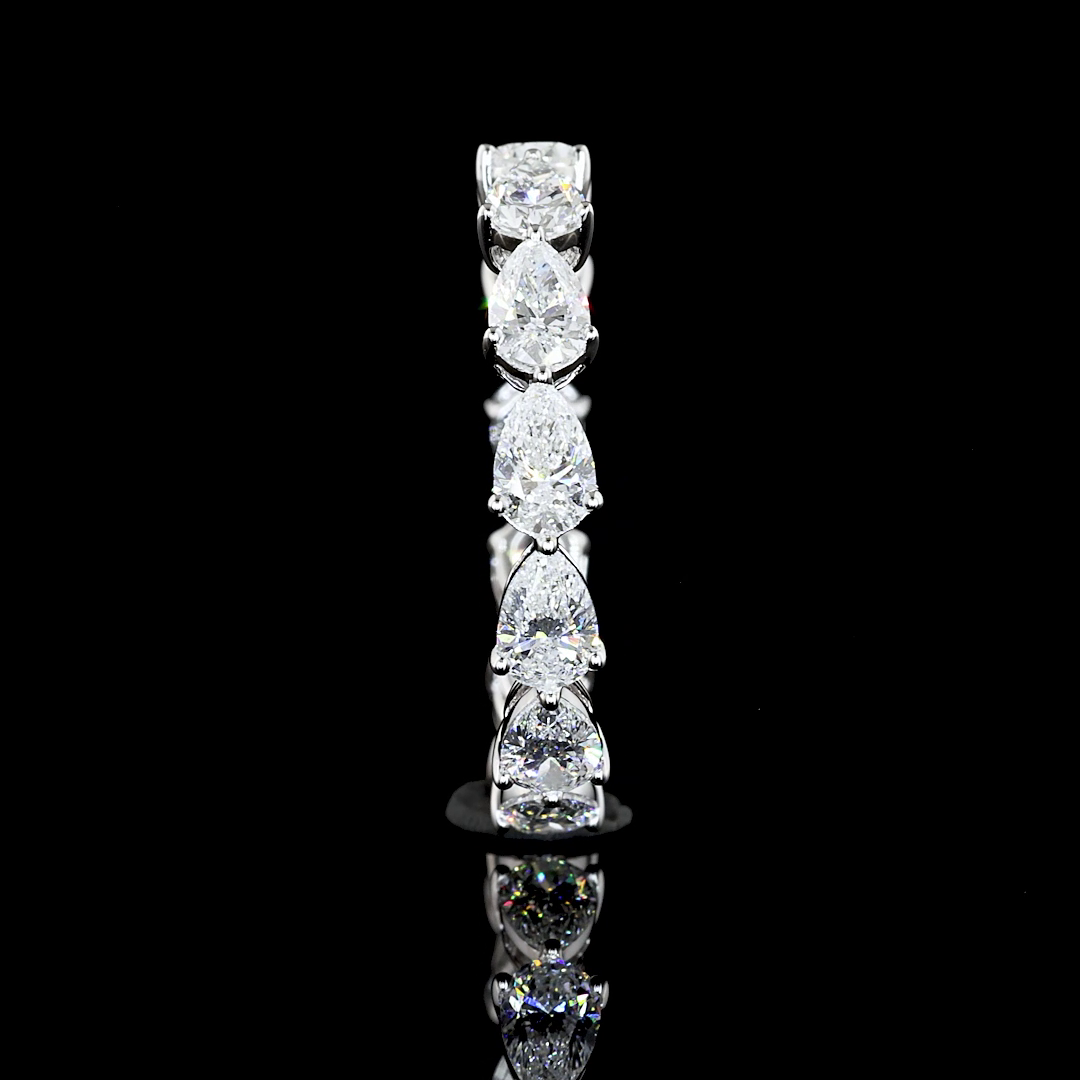2ctw Prong East West Pear Eternity Band