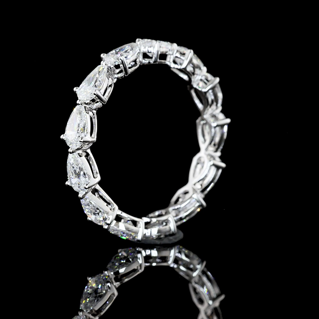 2ctw Prong East West Pear Eternity Band
