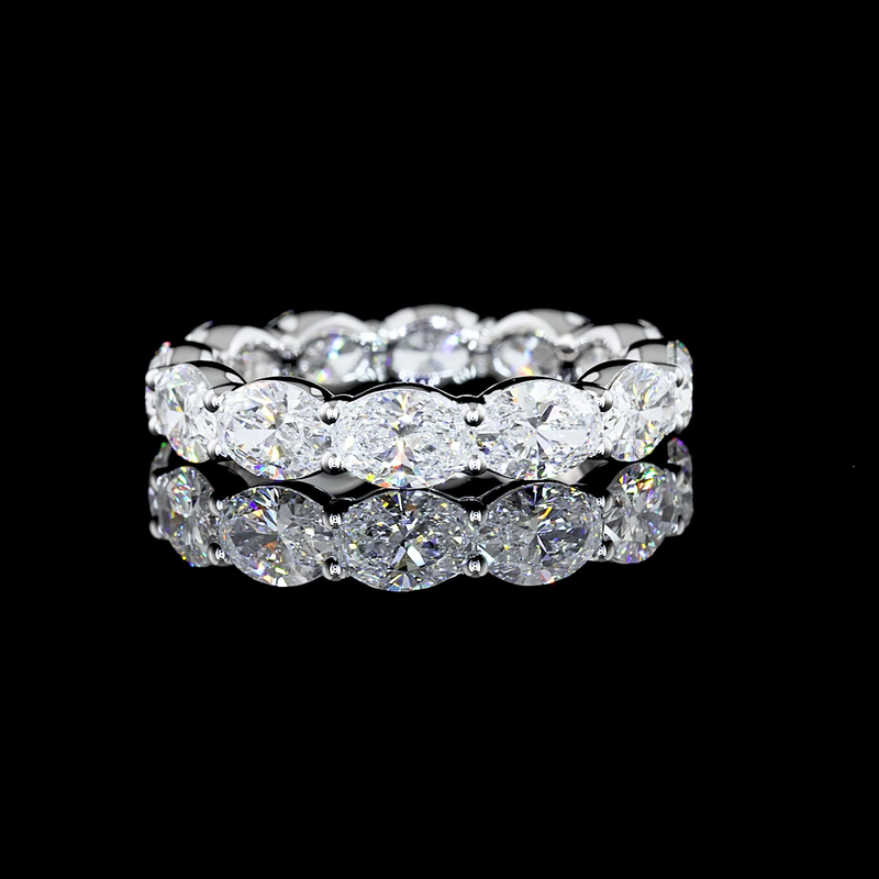 4ctw Oval East West Prong Diamond Eternity Band