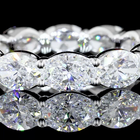 4ctw Oval East West Prong Diamond Eternity Band