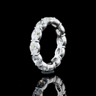 4ctw Oval East West Prong Diamond Eternity Band