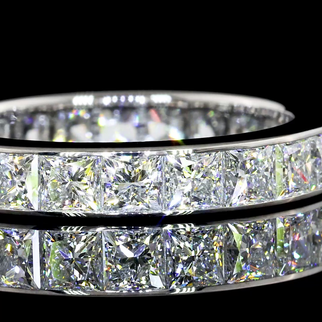 3ctw Princess Channel Diamond Eternity Band