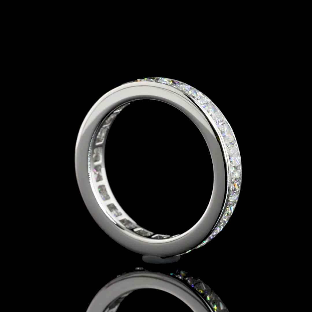 3ctw Princess Channel Diamond Eternity Band