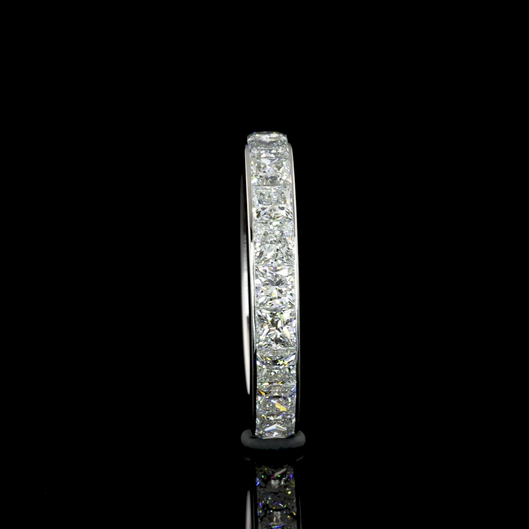 3ctw Princess Channel Diamond Eternity Band
