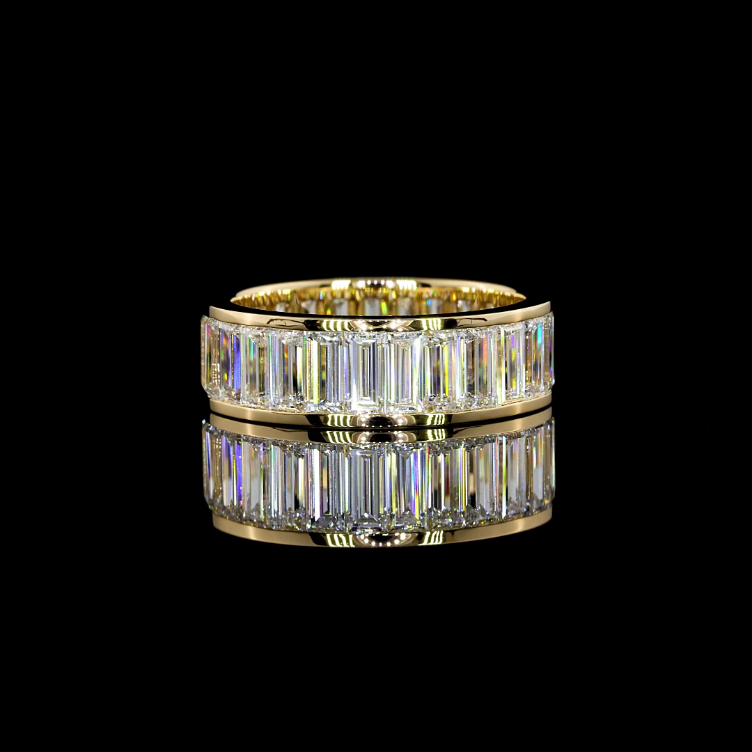 4ctw Baguette Channel Diamond Eternity Band